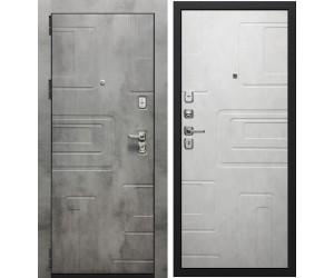 Дверь металлическая SD-PROF ФОРТУНА бетон темный - бетон светлый