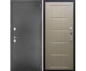 Дверь металлическая SD-PROF ТЕРМО темное серебро - капучино